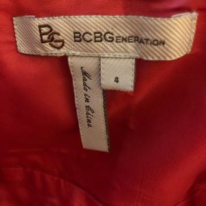 BCBG coral dress